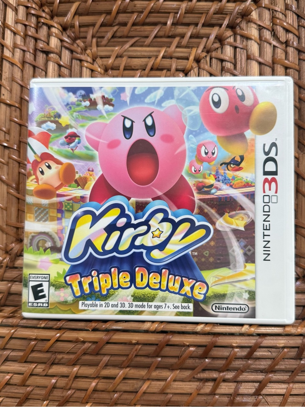 Nintendo Kirby Triple Deluxe - Pink Character Artwork No Manuel